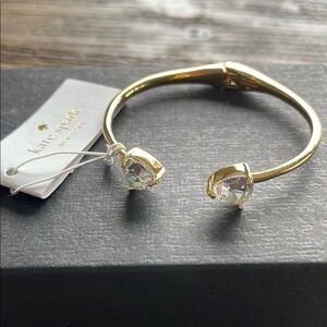 Kate Spade Gold and Silver Crescent Moon Bracelet